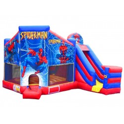 Spiderman Bouncy Castle With Slide