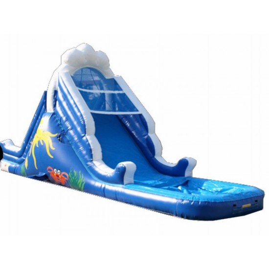 Inflatable 14'water Slide