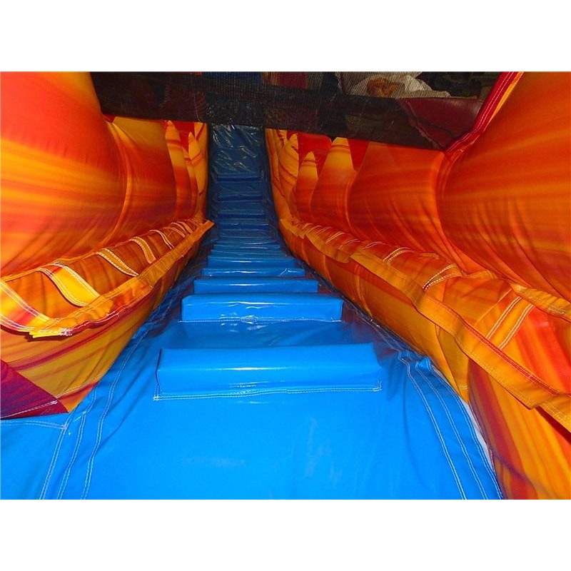 Inflatable Fire And Ice Water Slide